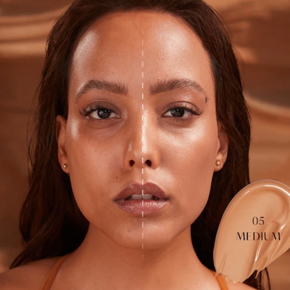 BNIB GLOWISH BY HUDA BEAUTY MULTI DEW SKIN TINT MEDIUM 05 - Picture 6 of 14